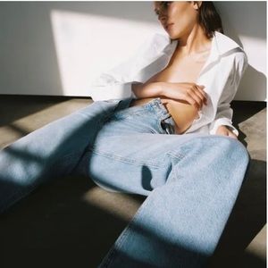 NWT Zara ZW The 90’s full length jean light wash